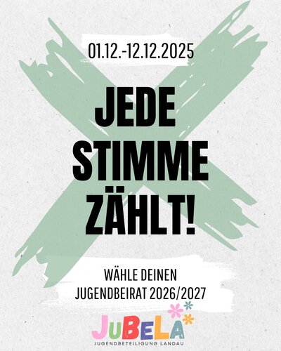 Bild vergr&ouml;&szlig;ern: Jede Stimme z&auml;hlt: Die Landauer Jugend w&auml;hlt einen neuen Beirat.